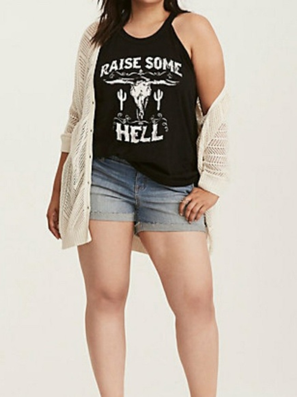torrid Black Graphic 'Raise Some Hell' Tank